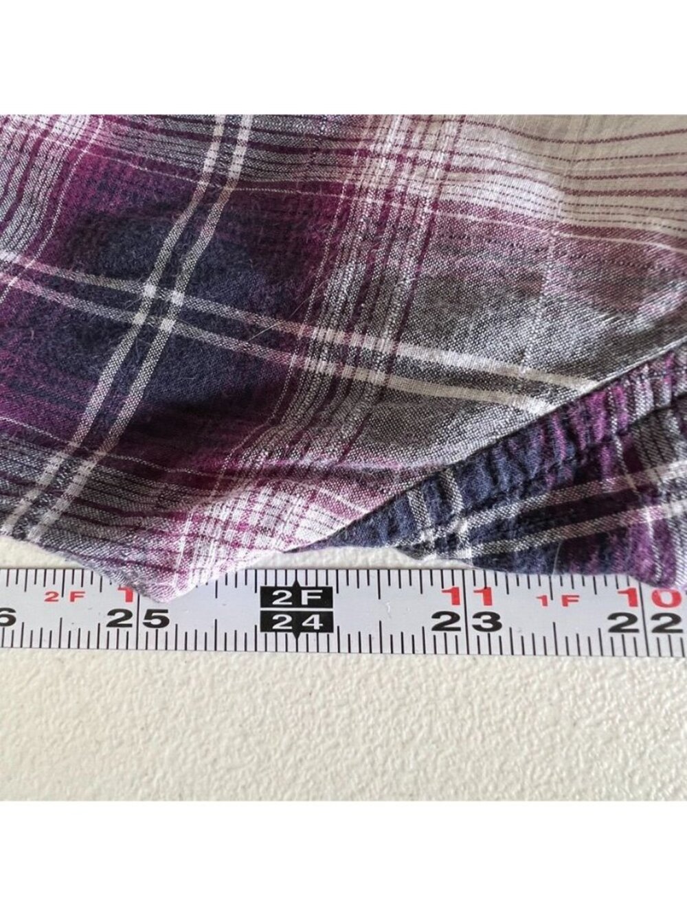 Eddie Bauer Women TXL Cotton Flannel Shirt Plaid Button Up Granola Cabincore - Picture 9 of 14